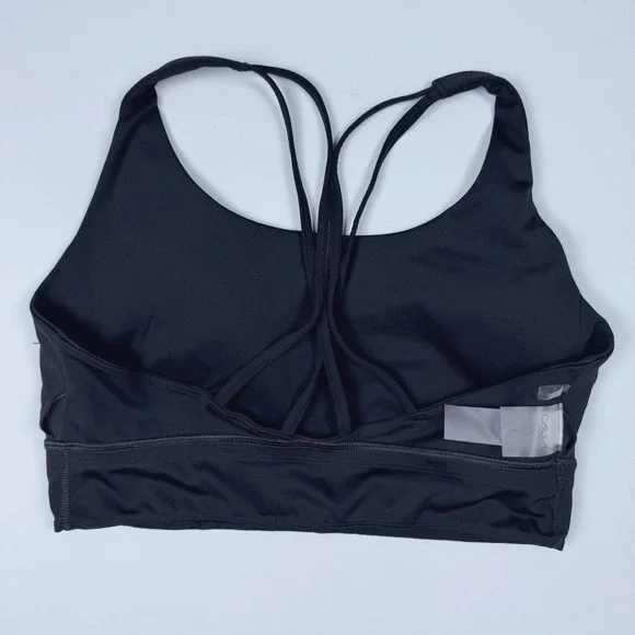 CALIA Sports Bra Women Large Black Excellent Strappy Back WAX14712 - Picture 10 of 10